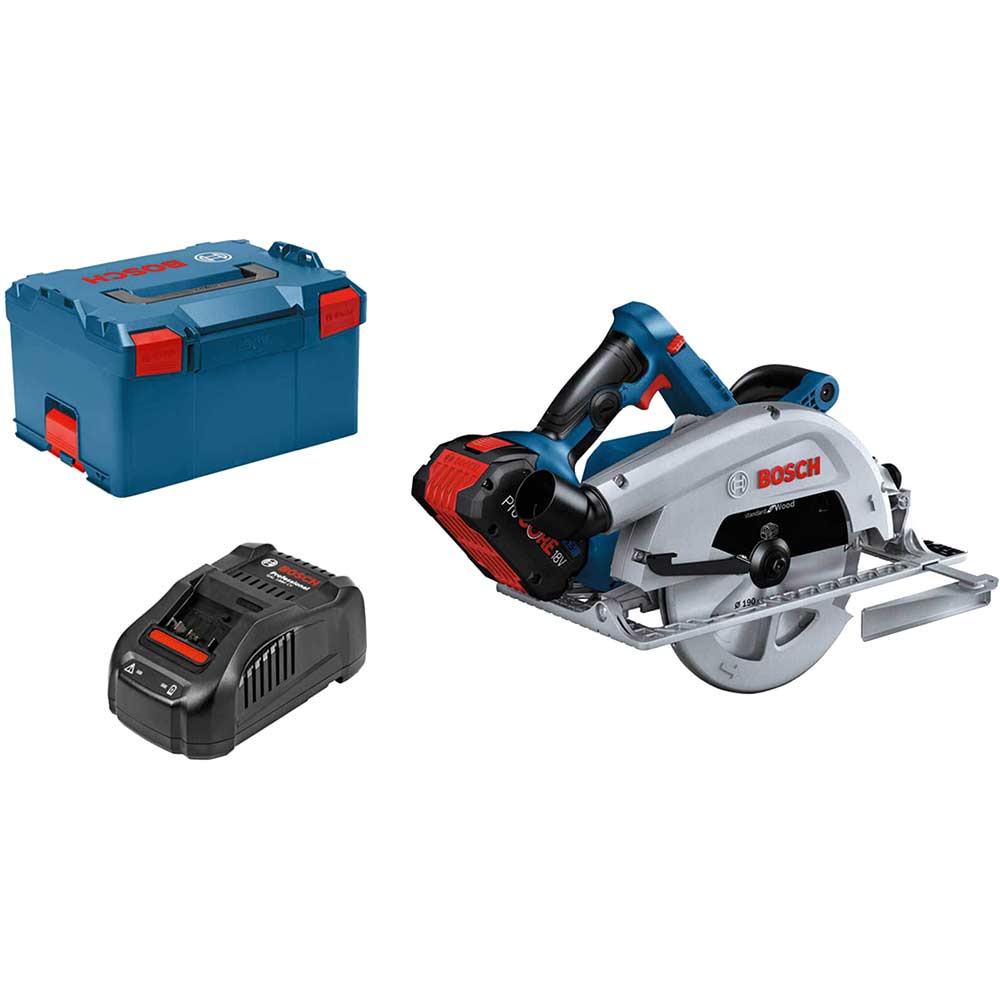 Image of Bosch GKS 18V-68 C BITURBO 18v Brushless Connected Circular Saw 190mm 1 x 5.5ah Li-ion ProCore Charger Case