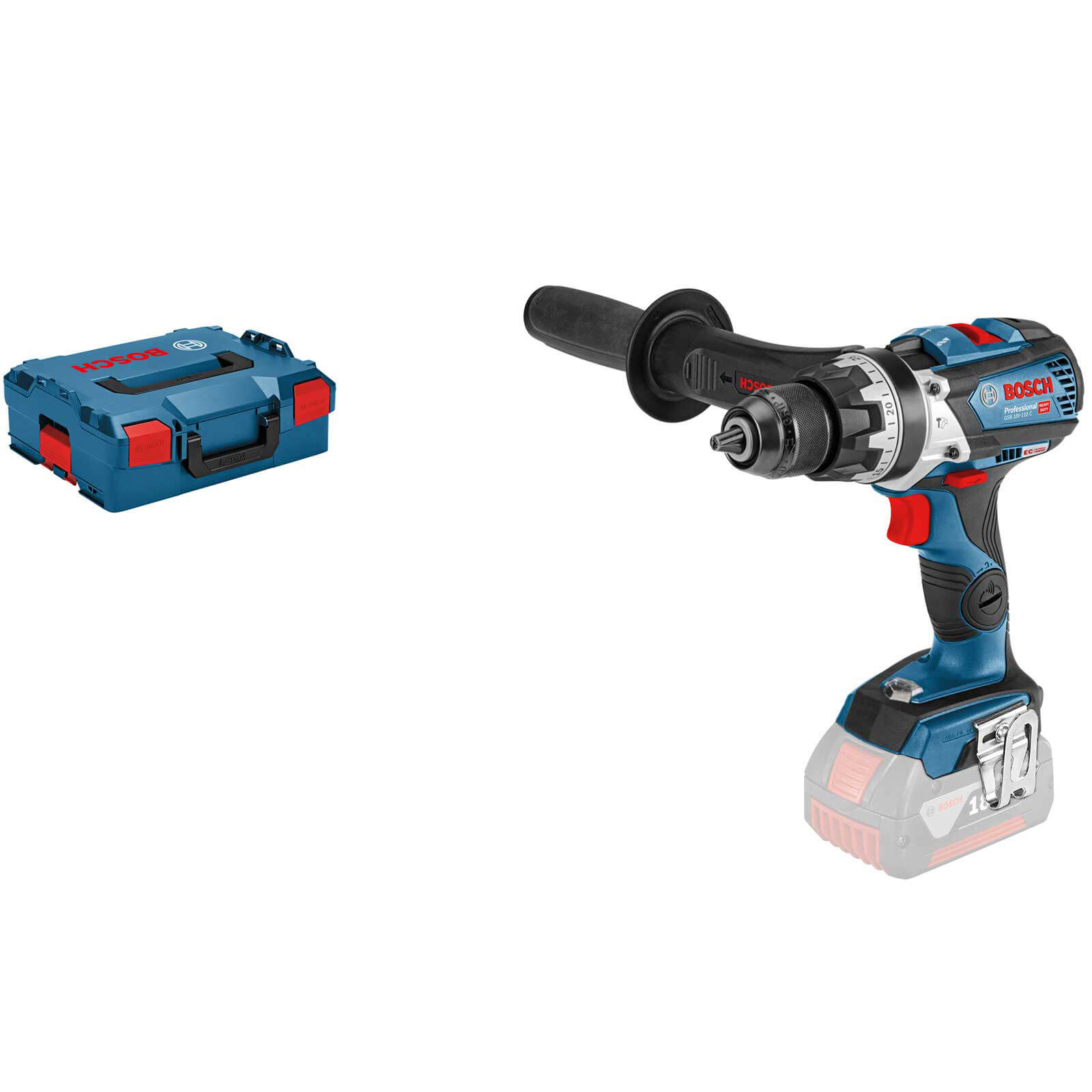Image of Bosch GSB 18V-110 18v Cordless Brushless Combi Drill Connect Ready No Batteries No Charger Case