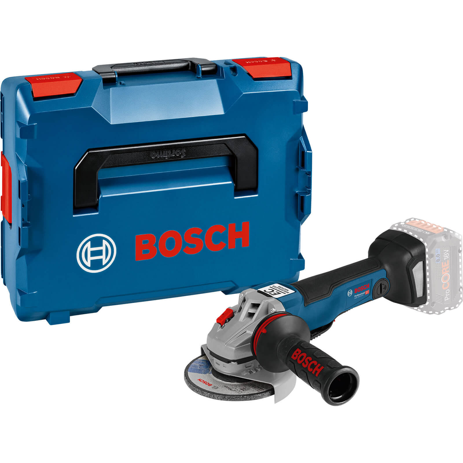 Image of Bosch GWS 18 V-10 PC Cordless Angle Grinder 125mm No Batteries No Charger Case