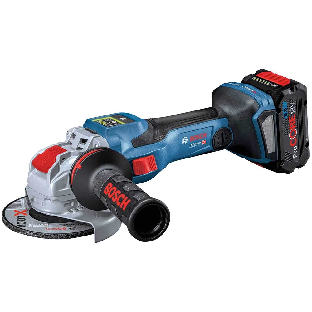Bosch Gwx 18 V 15 Sc Biturbo 18v Cordless X Lock Angle Grinder 125mm Angle Grinders