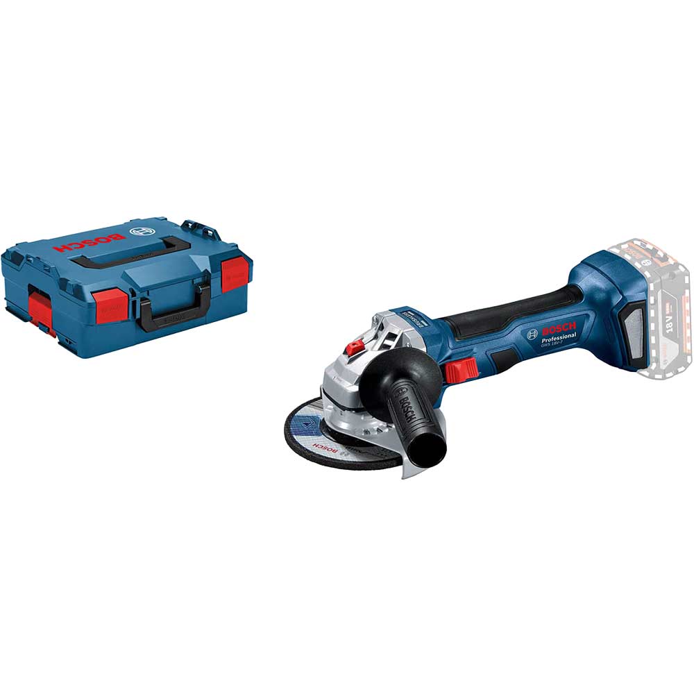 Bosch GWS 18V-7 125 18v Cordless Brushless Angle Grinder 125mm No Batteries No Battery Charger Case