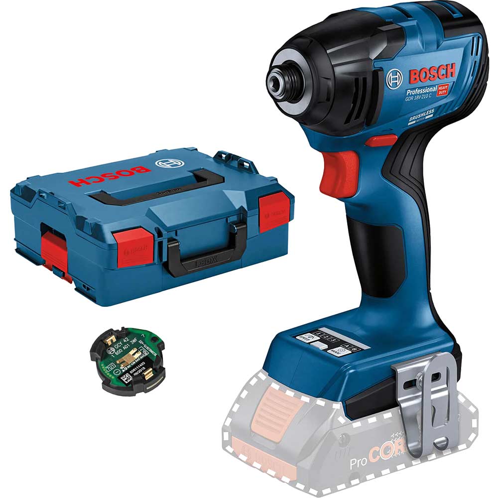 Bosch GDR 18V-210 C Connected 18v Cordless Brushless Impact Driver No Batteries No Charger Case