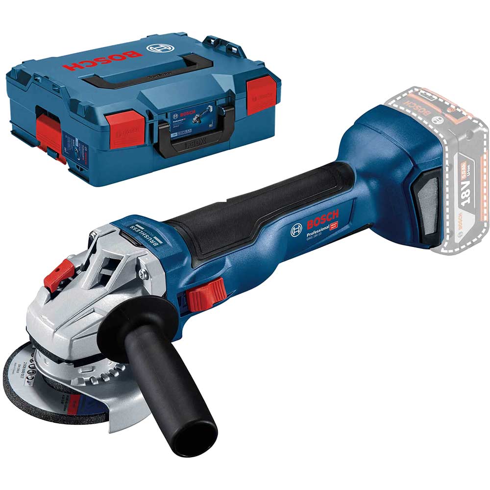 Bosch GWS 18 V-10 18v Cordless Brushless Angle Grinder 115mm No Batteries No Battery Charger Case