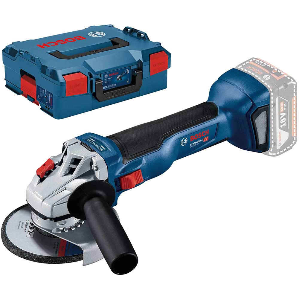 Bosch GWS 18 V-10 18v Cordless Brushless Angle Grinder 125mm No Batteries No Battery Charger Case