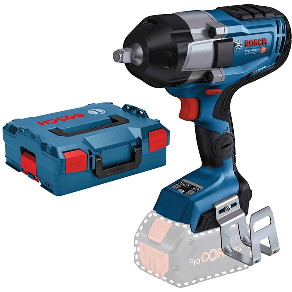 Bosch GDS 18V-1000 C BITURBO 18v Cordless Brushless 1/2" Impact Wrench No Batteries No Battery Charger Case