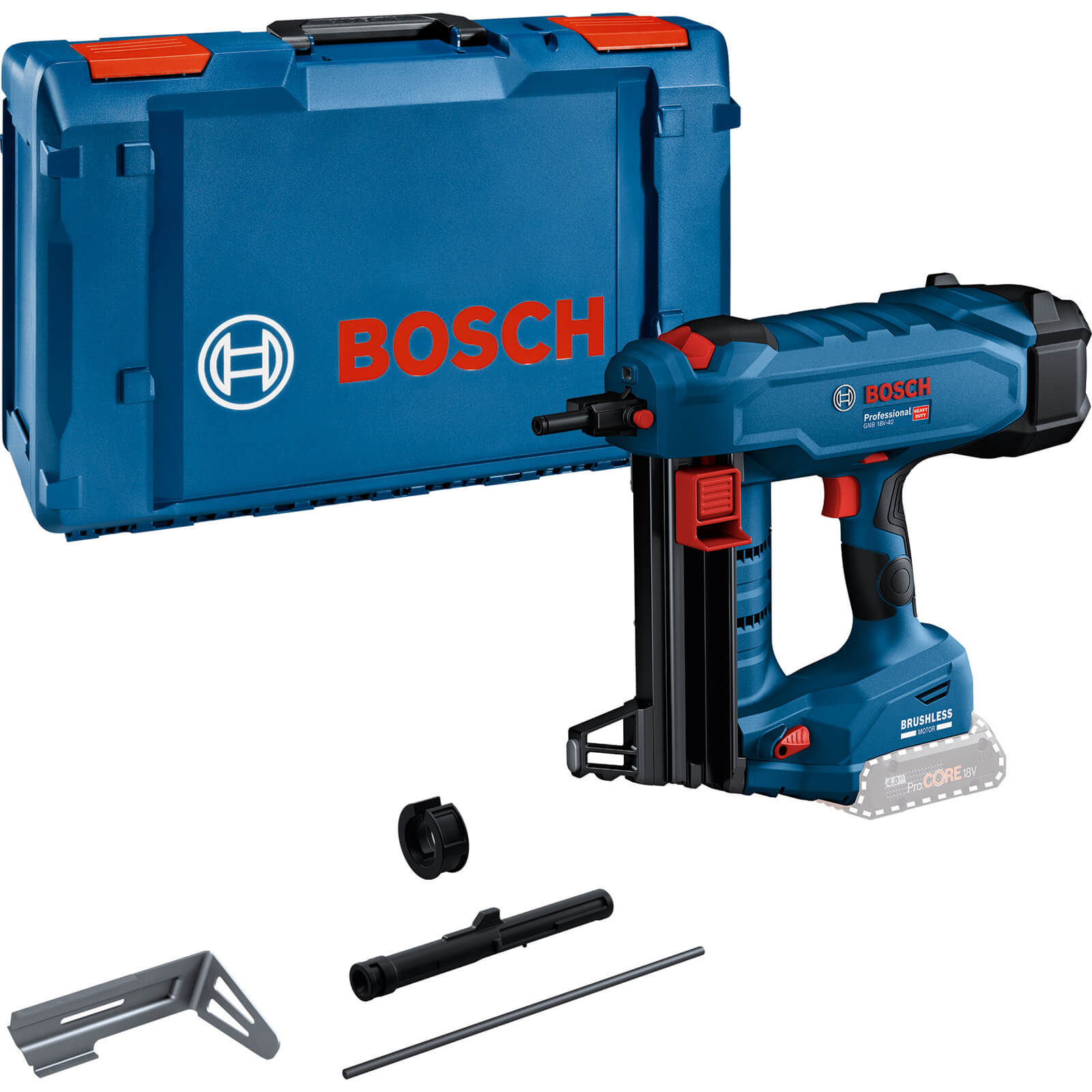 Bosch GNB 18V-40 18v Cordless Brushless Concrete Nail Gun No Batteries No Battery Charger Case