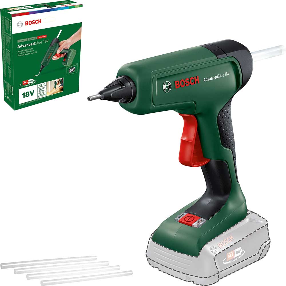 Image of Bosch ADVANCEDGLUE 18v Cordless Hot Glue Gun No Batteries No Charger No Case