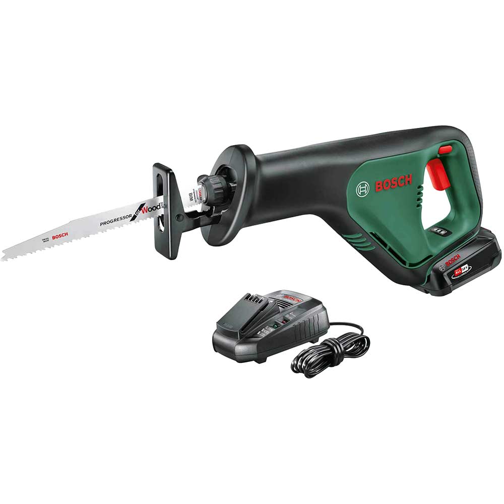 Bosch ADVANCEDRECIP P4A 18v Cordless Recipro Saw 1 x 2.5ah Li-ion Battery Charger No Case