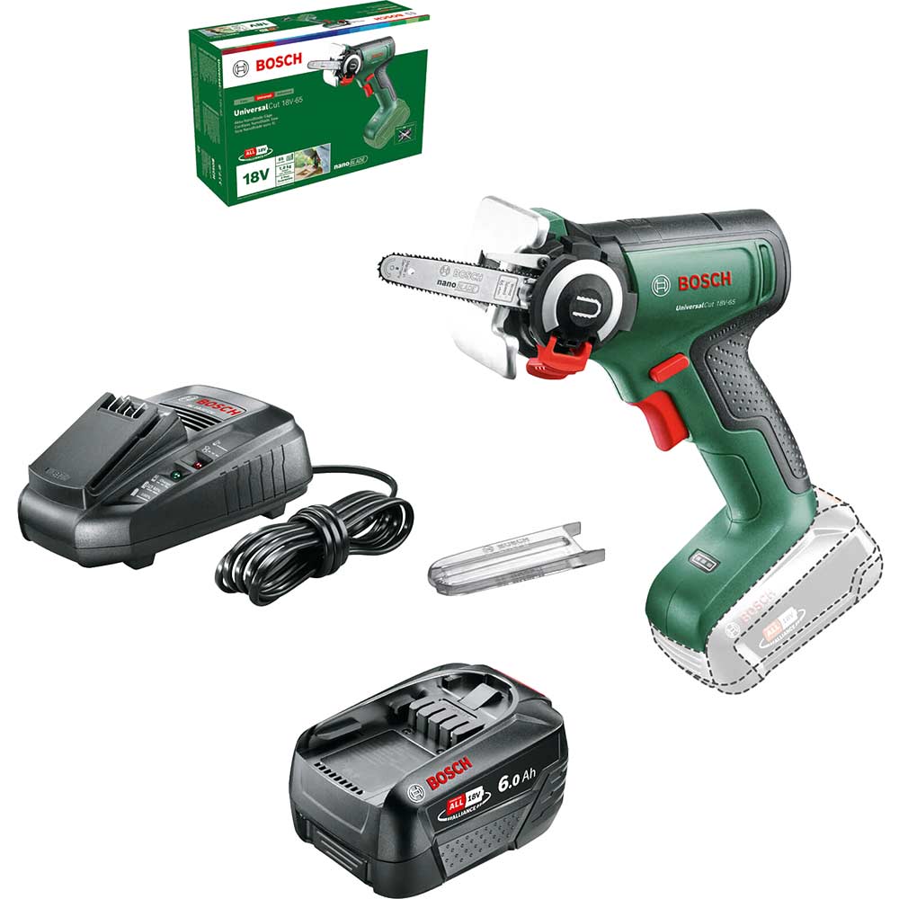 Bosch UNIVERSALCUT 18V-65 P4A 18v Cordless Nanoblade Saw 1 x 6ah Li-ion Charger No Case