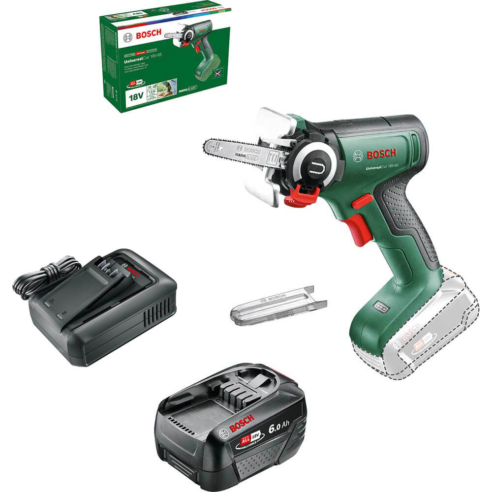 Bosch UNIVERSALCUT 18V-65 P4A 18v Cordless Nanoblade Saw 1 x 6ah Li-ion Battery Charger No Case