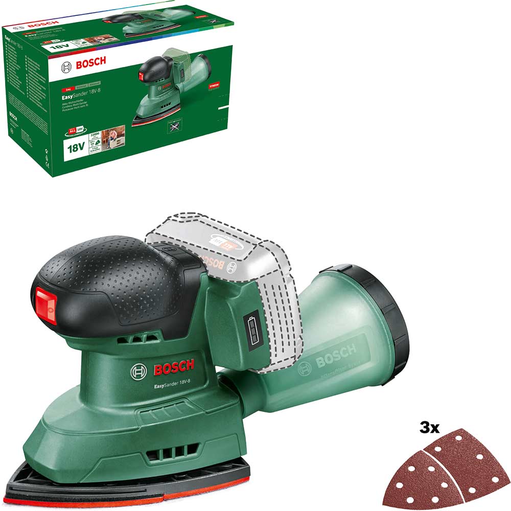 Bosch EASYSANDER 18V-8 P4A 18v Cordless Multi Sander No Batteries No Charger No Case