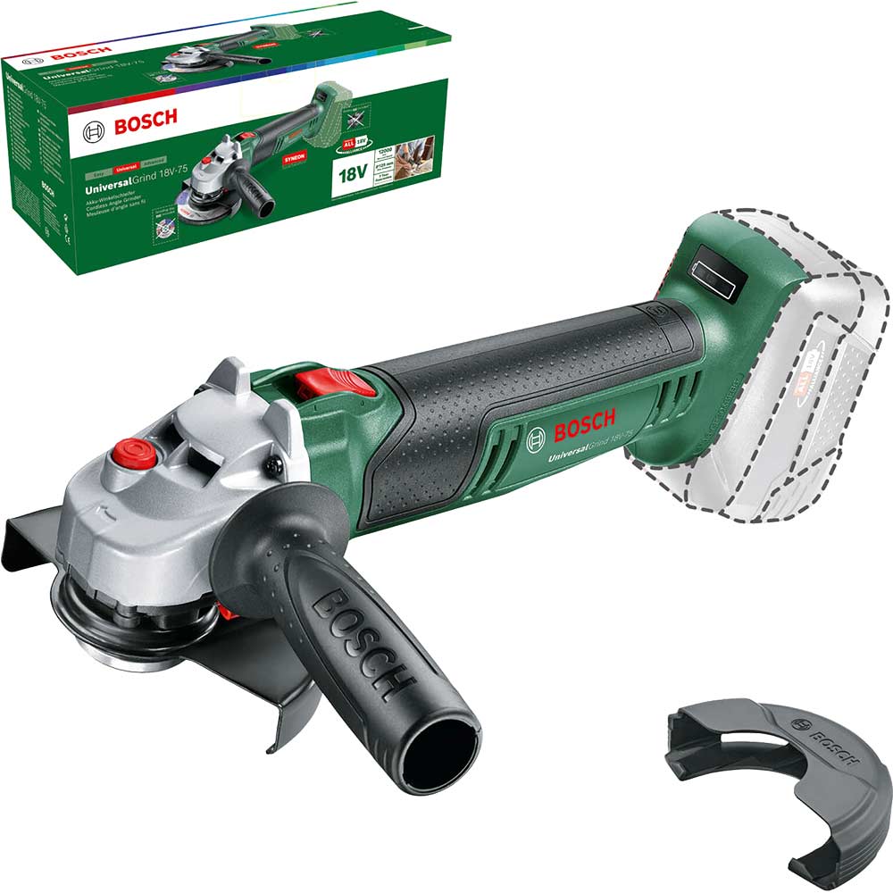 Bosch UNIVERSALGRIND 18V-75 P4A 18v Cordless Angle Grinder 125mm No Batteries No Battery Charger No Case