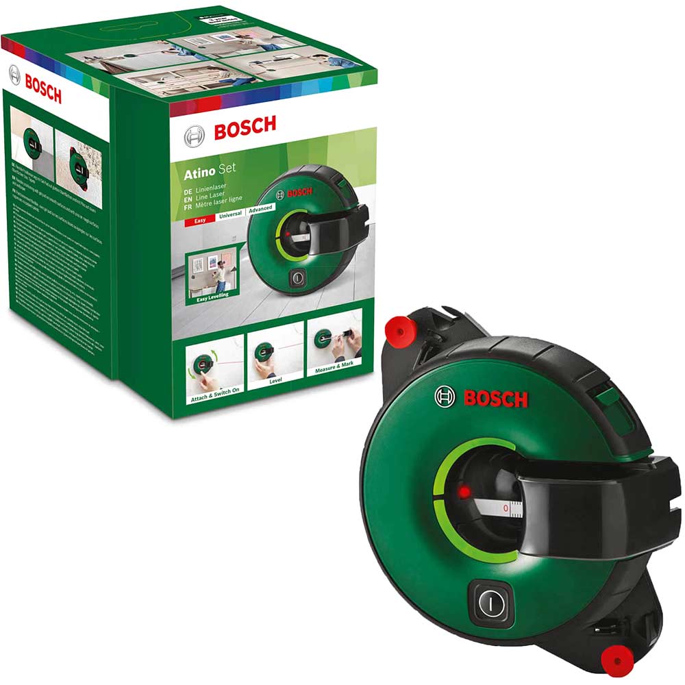 Bosch ATINO Line Laser Level with Measuring Tape Set