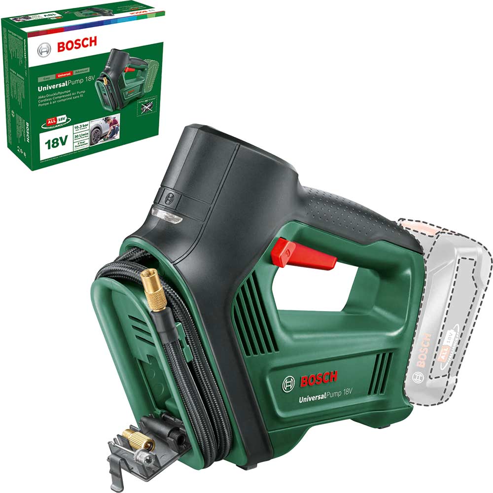Bosch UNIVERSALPUMP P4A 18v Cordless Air Pump No Batteries No Battery Charger No Case