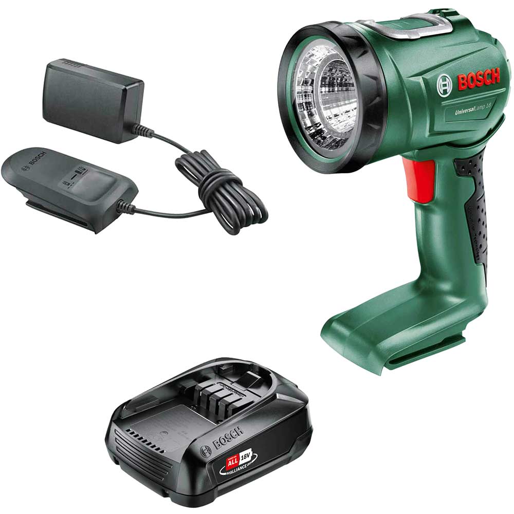 Image of Bosch UNIVERSALLAMP 18v Cordless Worklight 1 x 1.5ah Li-ion Charger No Case