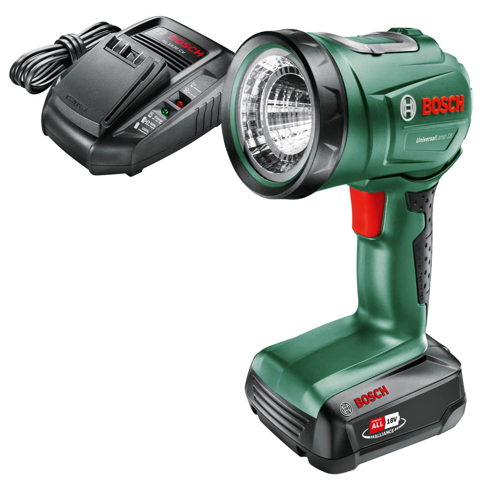 Image of Bosch UNIVERSALLAMP 18v Cordless Worklight 1 x 2.5ah Li-ion Charger No Case
