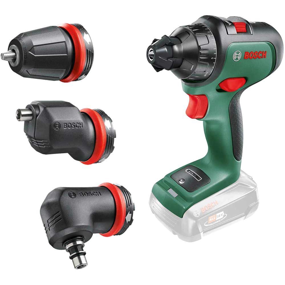 Image of Bosch ADVANCEDDRILL 18v Cordless Drill Driver and Attachments No Batteries No Charger No Case