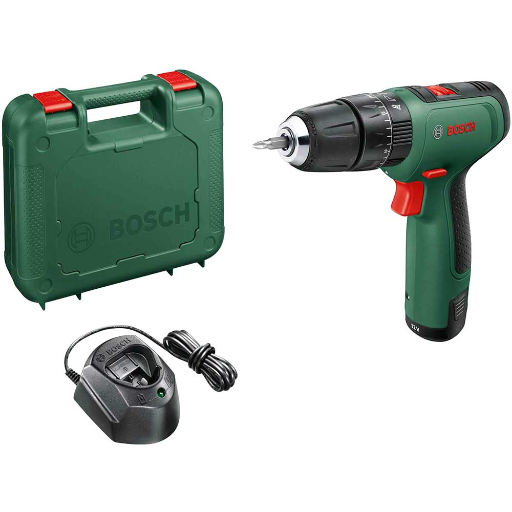 Bosch EASYIMPACT 1200 12v Cordless Combi Drill 1 x 1.5ah Li-ion Charger Case