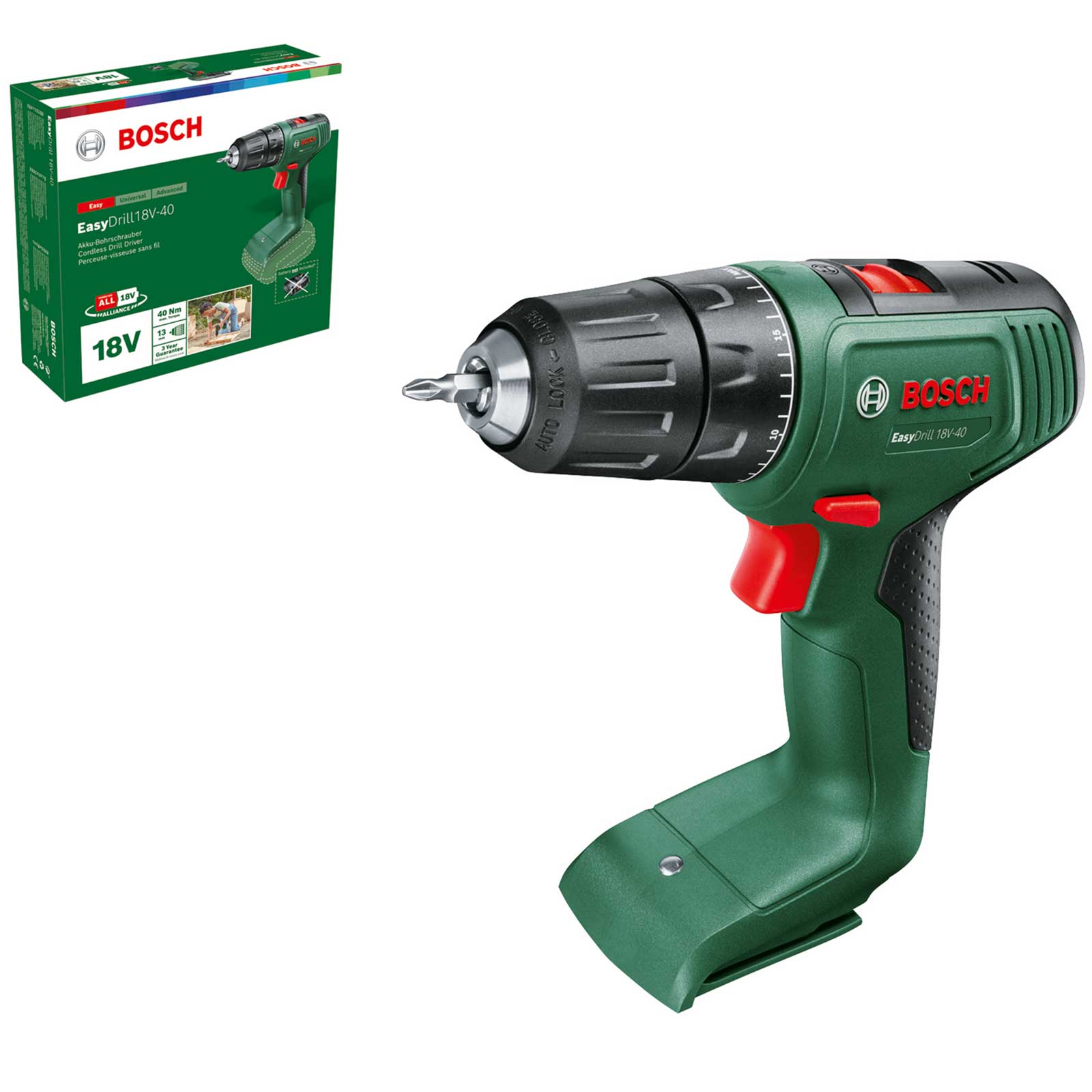 Image of Bosch EASYDRILL 18V-40 18v Cordless Drill Driver No Batteries No Charger No Case