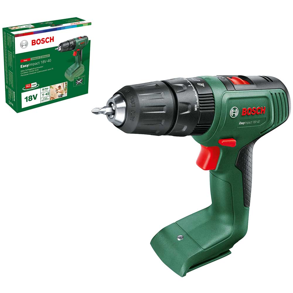 Bosch EASYIMPACT 18V-40 P4A 18v Cordless Combi Drill No Batteries No Battery Charger No Case