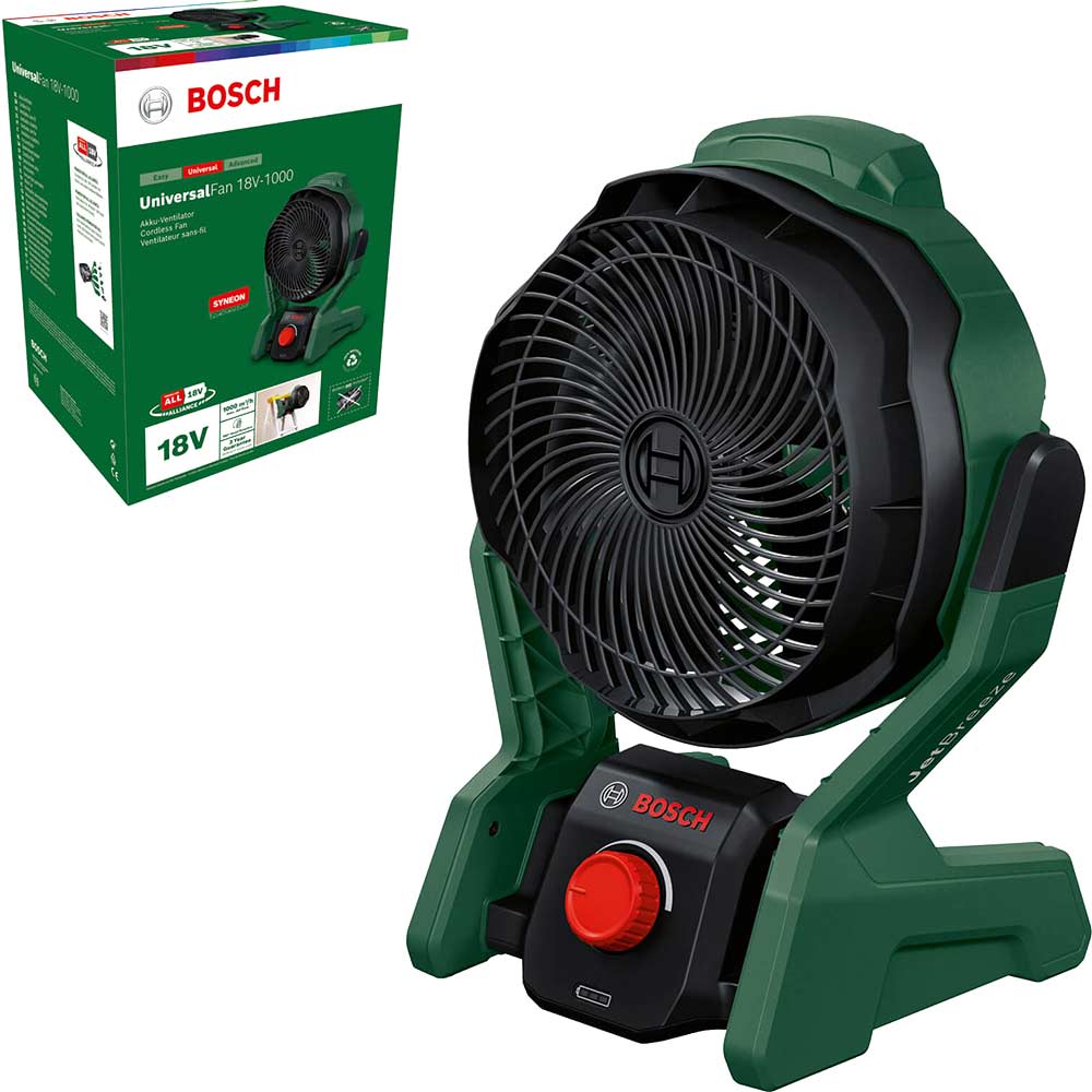 Bosch UNIVERSALFAN 18V-1000 P4A 18v Cordless Portable Fan No Batteries No Charger No Case