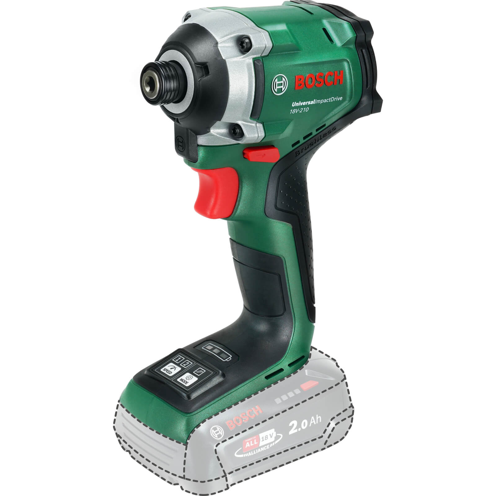 Bosch UNIVERSALIMPACTDRIVE 18V-210 18v P4A Cordless Brushless Impact Driver No Batteries No Charger No Case