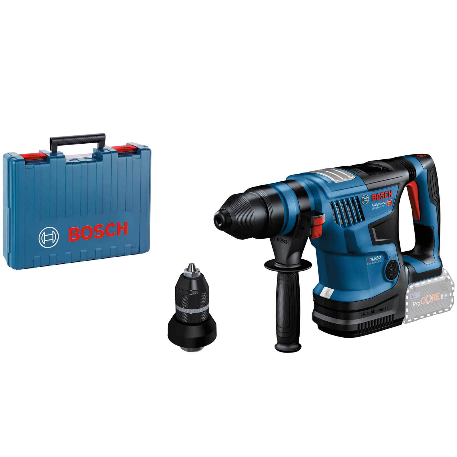 Bosch GBH 18V-34 CF BITURBO 18v Brushless SDS Plus Rotary Hammer Drill No Batteries No Charger Case