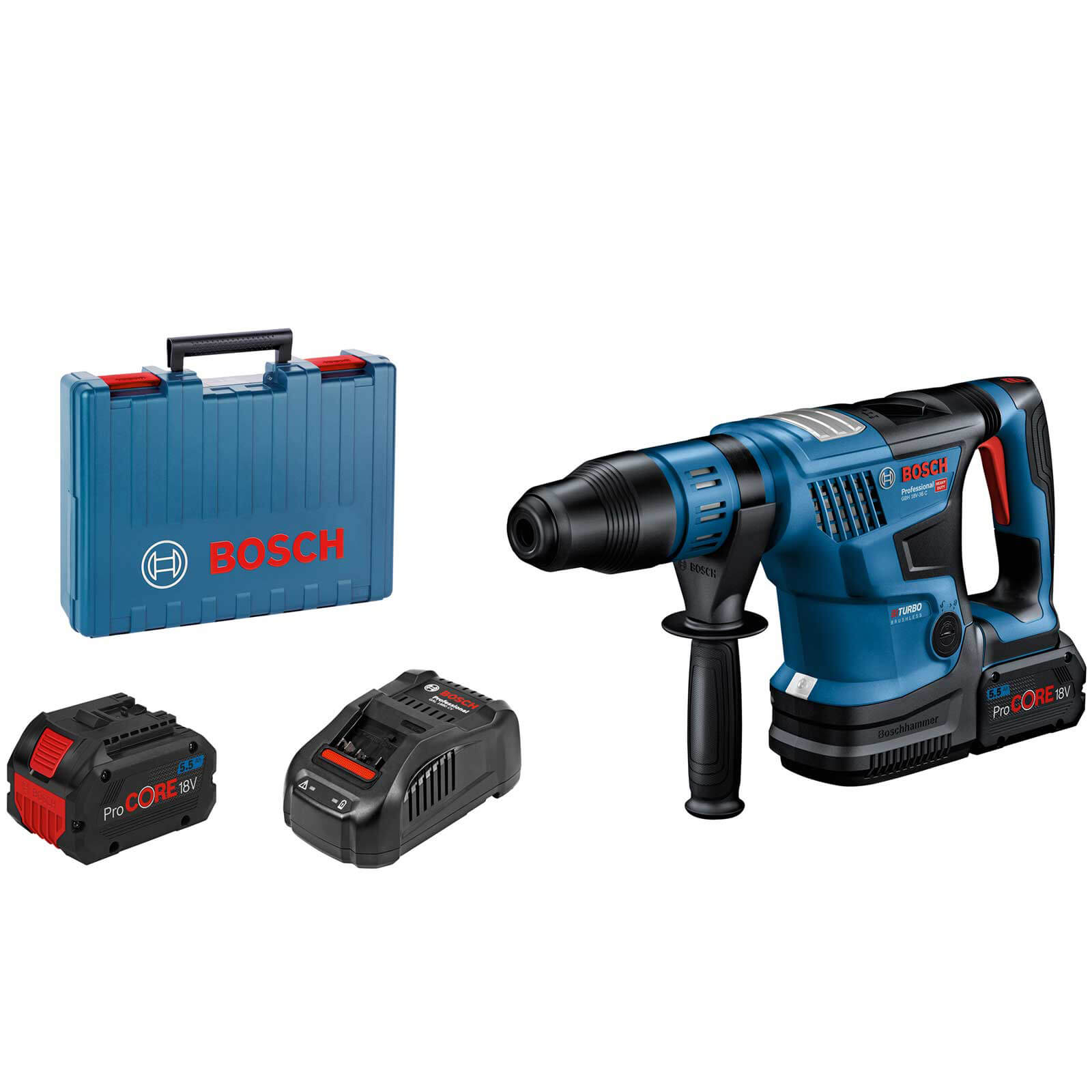 Image of Bosch GBH 18V-36 C BITURBO 18v Brushless SDS MAX Rotary Hammer Drill 2 x 5.5ah Li-ion Charger Case
