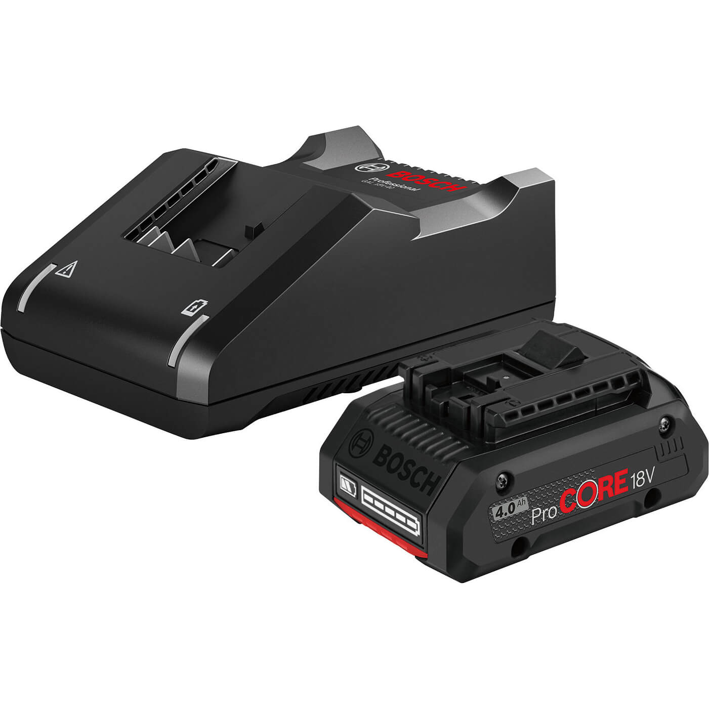 Image of Bosch Genuine BLUE 18v Cordless ProCORE Li-ion Battery 4ah and Charger 4ah