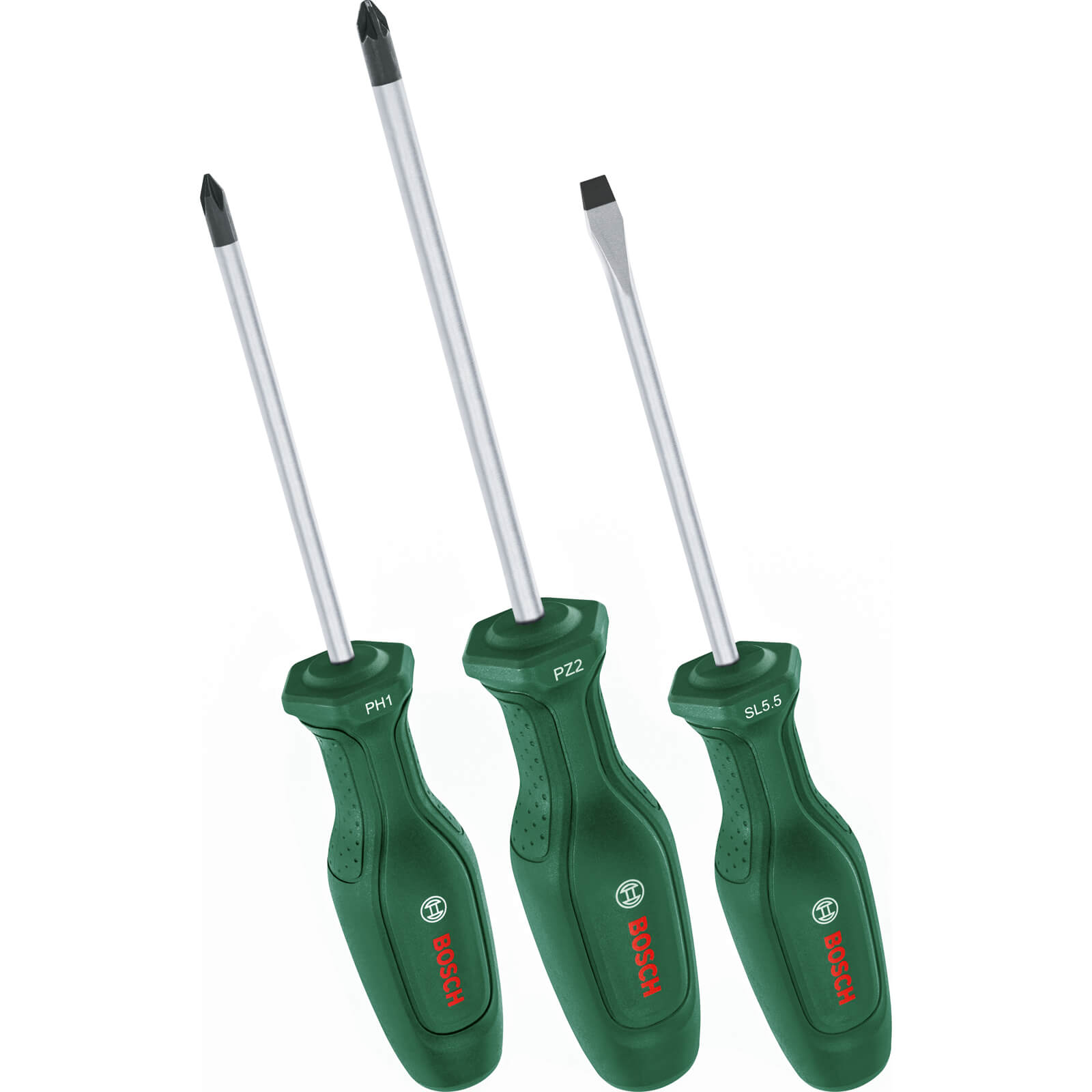 Photos - Other Hand Tools Bosch 3 Piece Pozi, Phillips and Slotted Screwdriver Set 