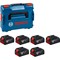 Bosch Genuine PRO BLUE 18v Cordless GBA 6 Li-Ion Battery 4ah Set  Bosch Genuine PRO BLUE 18v Cordless GBA 6 Li-Ion Battery 4ah Set