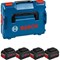Bosch Genuine PRO BLUE 18v ProCore Cordless 4 Li-Ion Battery 5.5ah Set  Bosch Genuine PRO BLUE 18v ProCore Cordless 4 Li-Ion Battery 5.5ah Set