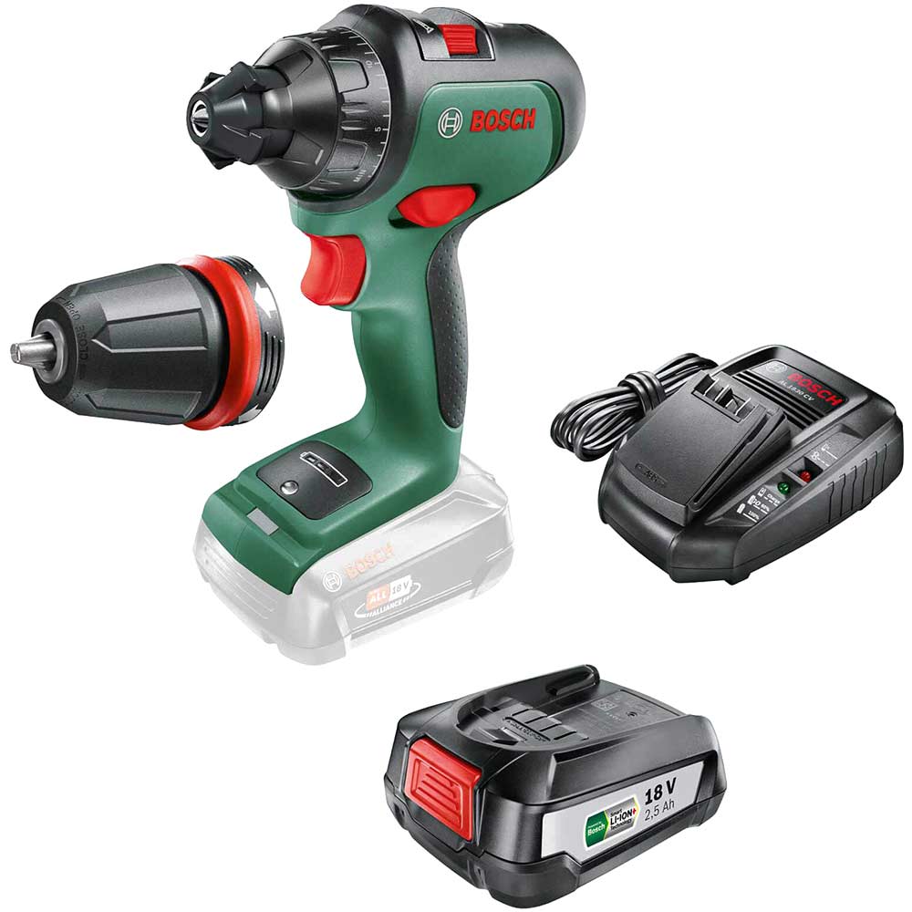 Image of Bosch ADVANCEDDRILL 18v Cordless Drill Driver 1 x 2.5ah Li-ion Charger No Case