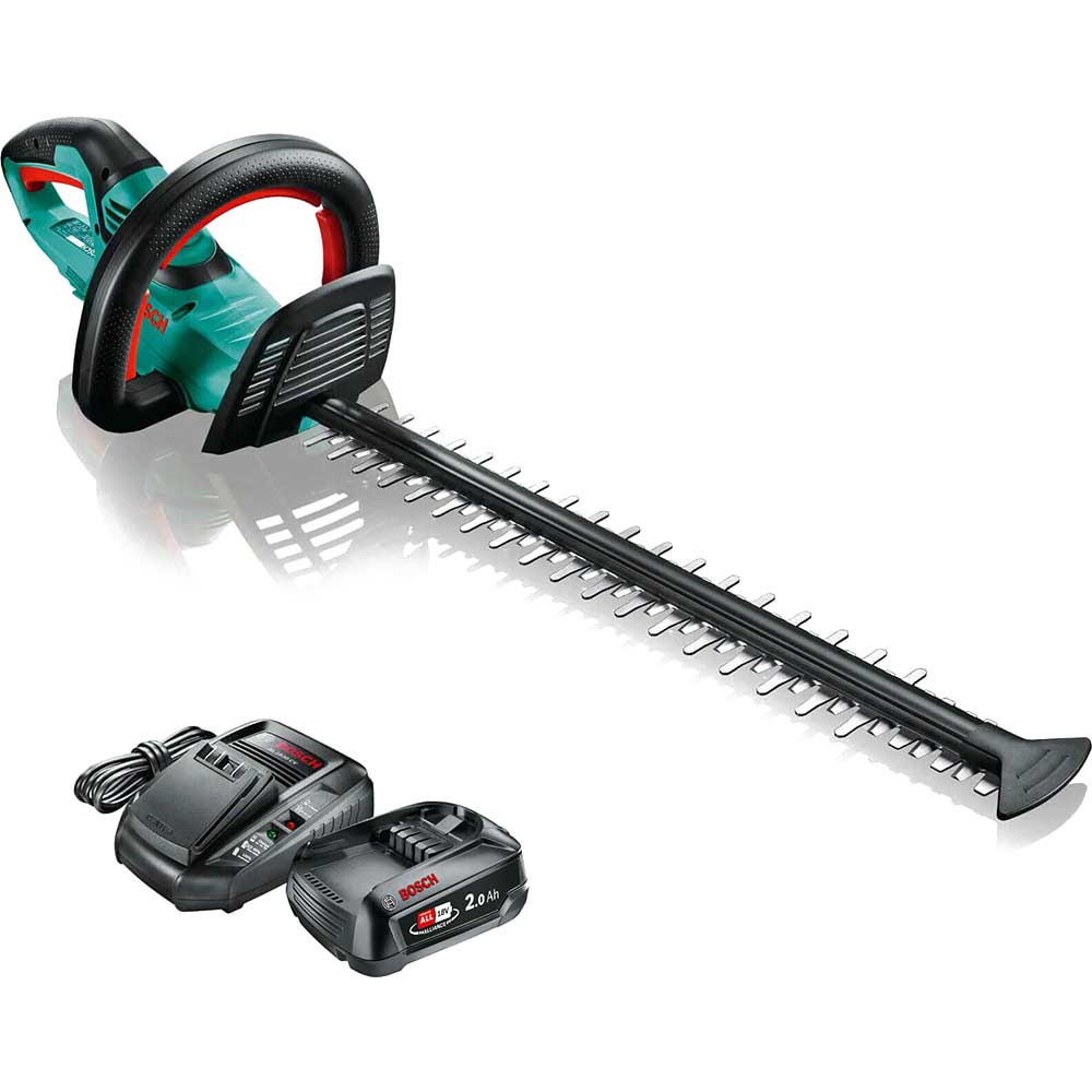 Bosch AHS 50-20 LI P4A 18v Cordless Hedge Trimmer 500mm 1 x 2ah Li-ion Charger