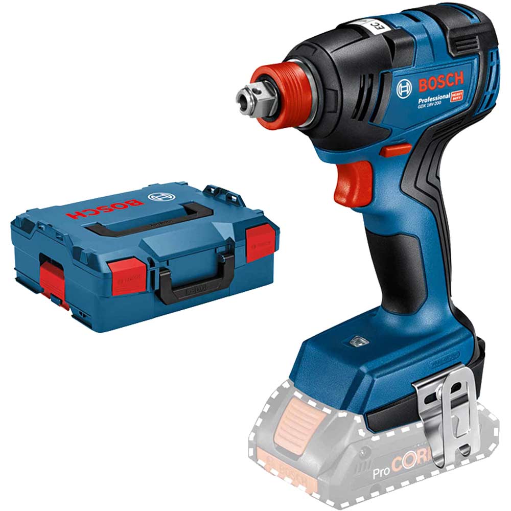 Image of Bosch GDX 18V-200 18v Cordless Brushless Impact Driver / Wrench No Batteries No Charger Case