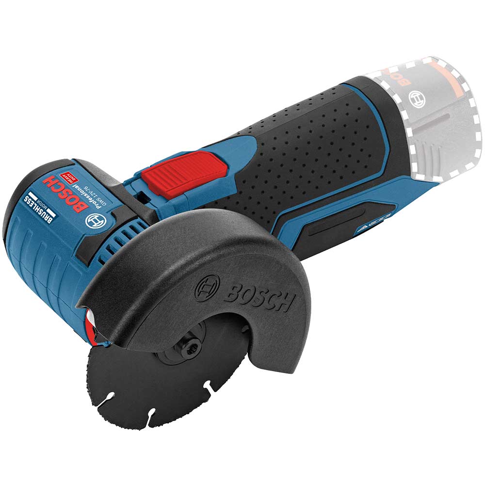 Bosch GWS 12-76 V-EC 12v Cordless Brushless Angle Grinder 76mm No Batteries No Battery Charger No Case