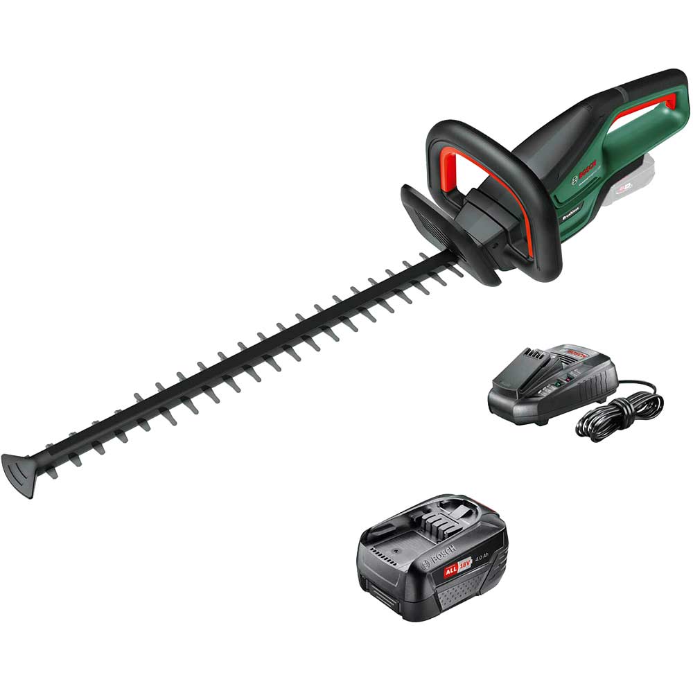 Image of Bosch UNIVERSALHEDGECUT 18V-50 18v Cordless Hedge Trimmer 500mm 1 x 4ah Li-ion Charger