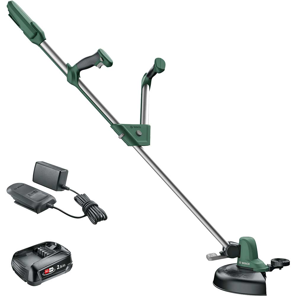 Bosch UNIVERSALGRASSCUT 18-26 P4A 18v Cordless Grass Trimmer and Edger 260mm 1 x 2.5ah Li-ion Charger