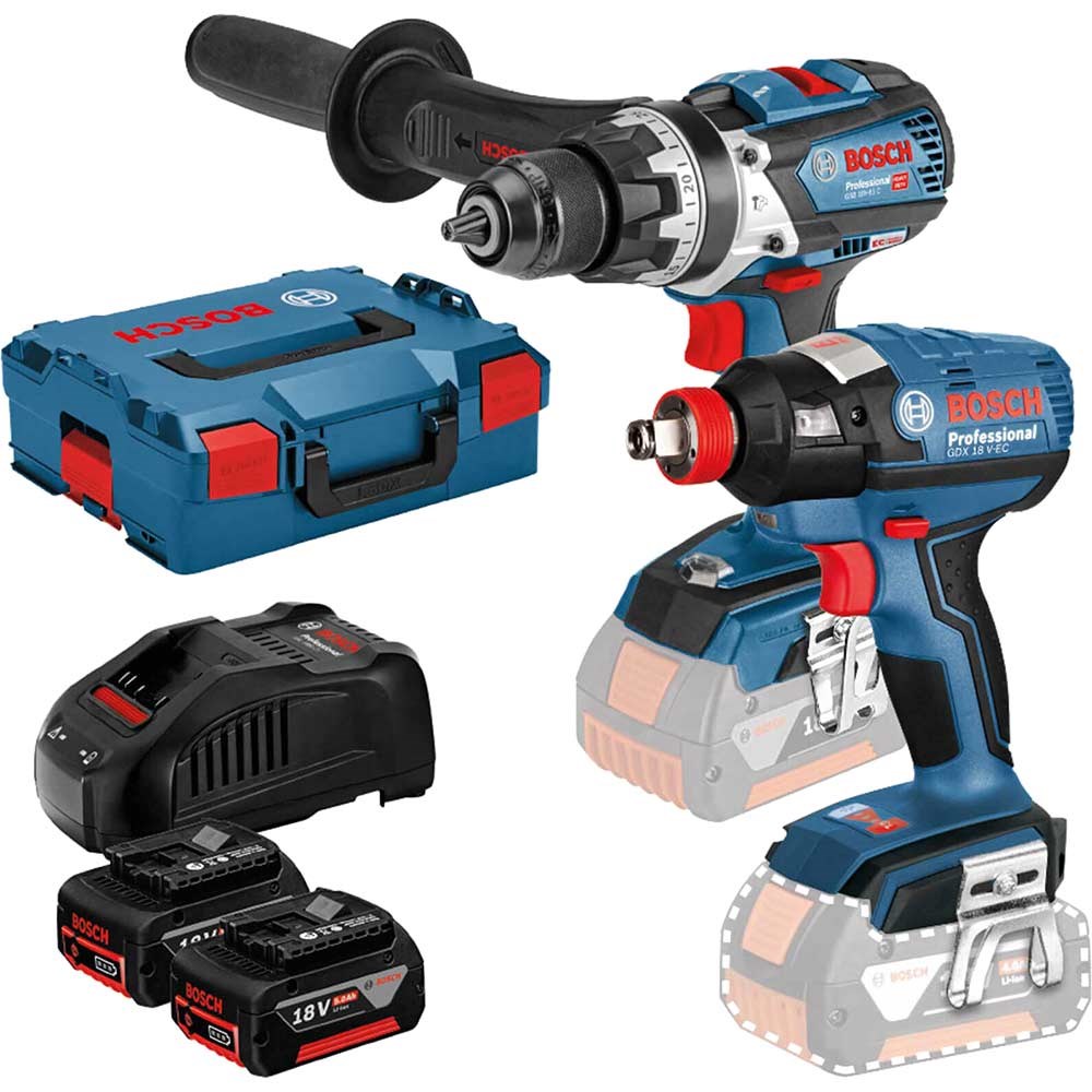 Bosch 18v Cordless Dynamicseries Combi Drill And Impact Driver