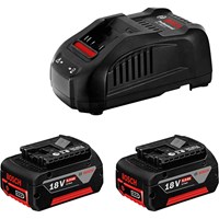 Bosch Genuine BLUE 18v Cordless Twin CoolPack Li-ion Batteries 5ah and Charger Bosch Genuine BLUE 18v Cordless Twin CoolPack Li-ion Batteries 5ah and Charger