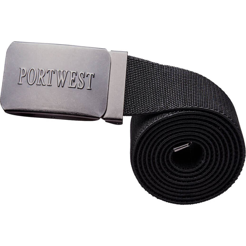 Image of Portwest Elasticated Work Belt Black One Size