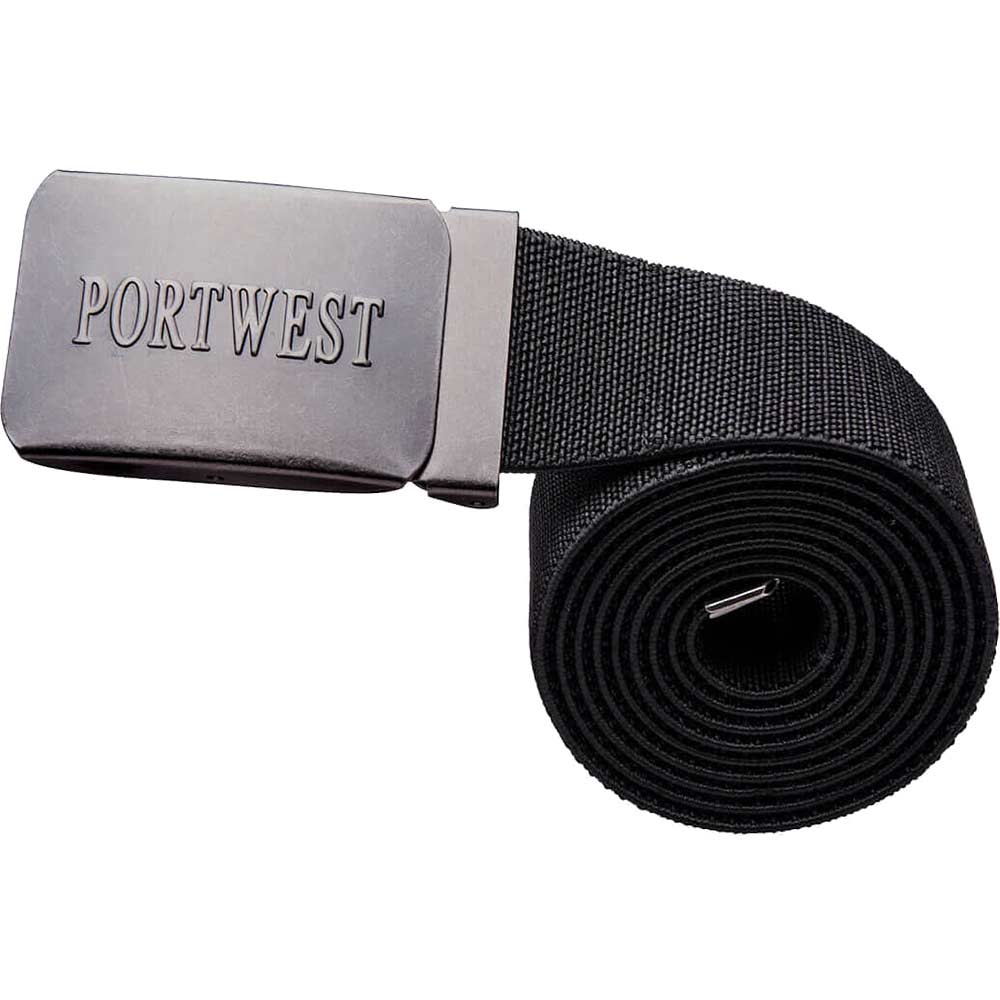 Portwest Elasticated Work Belt Black One Size
