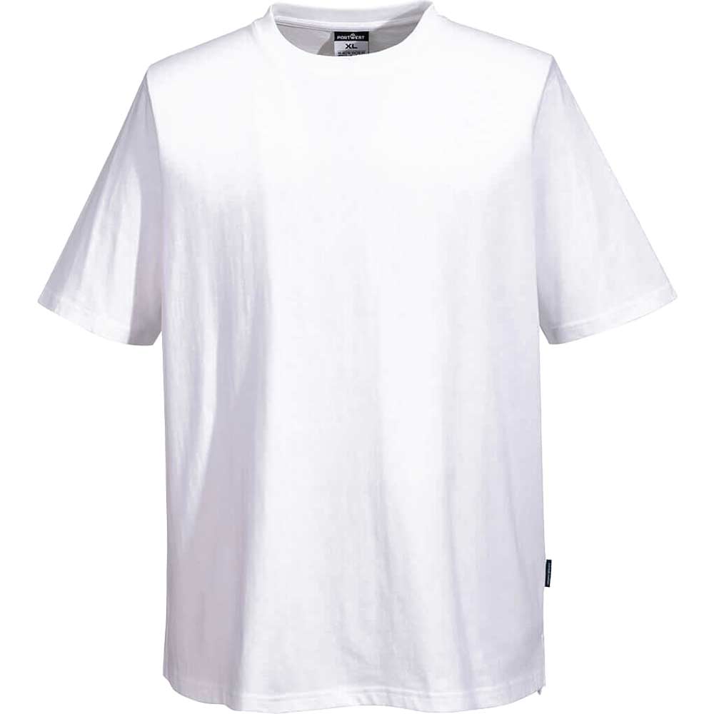 Portwest Cotton MeshAir Chefs T Shirt White S