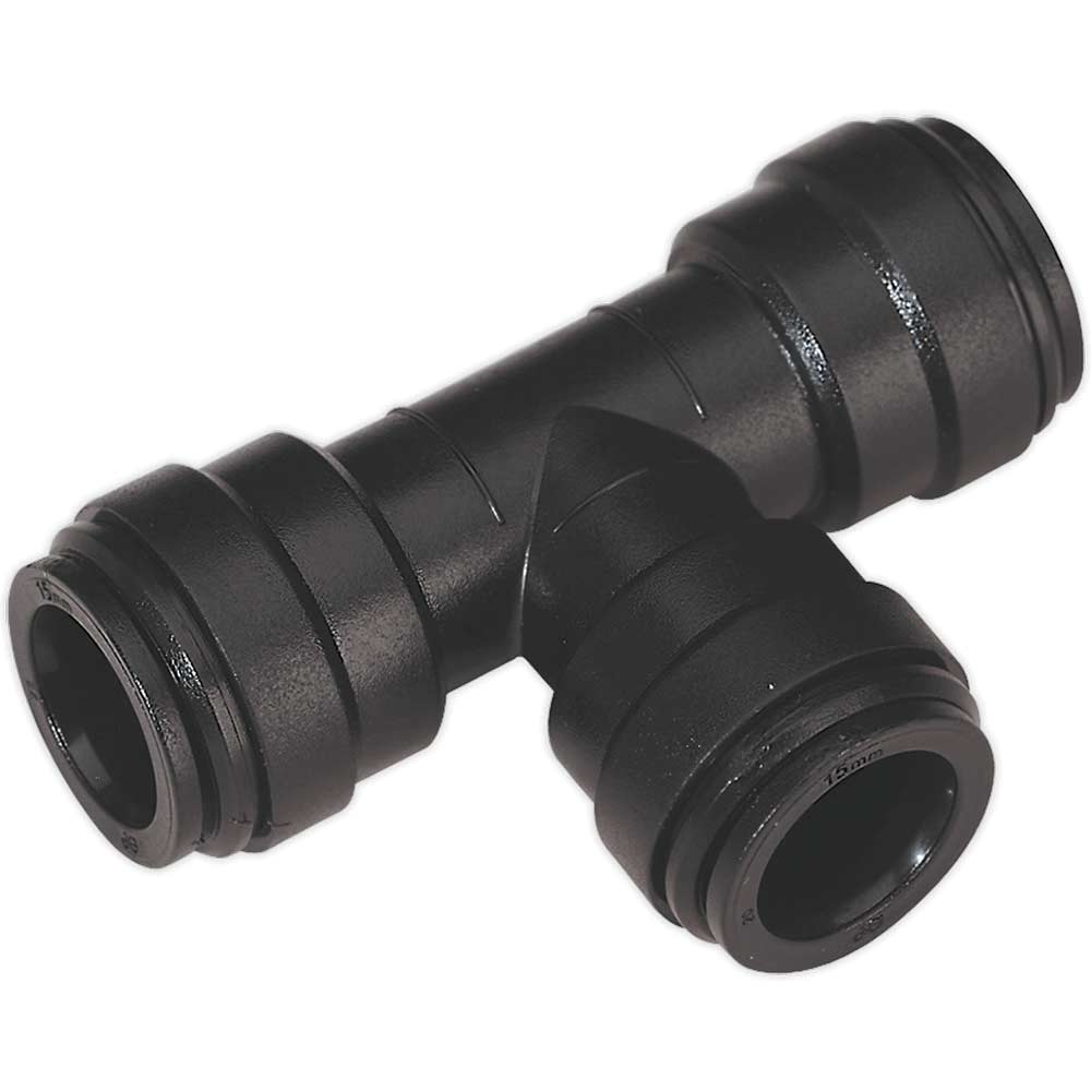 Sealey Equal Tee for John Guest SpeedFit Systems 15mm Pack of 5