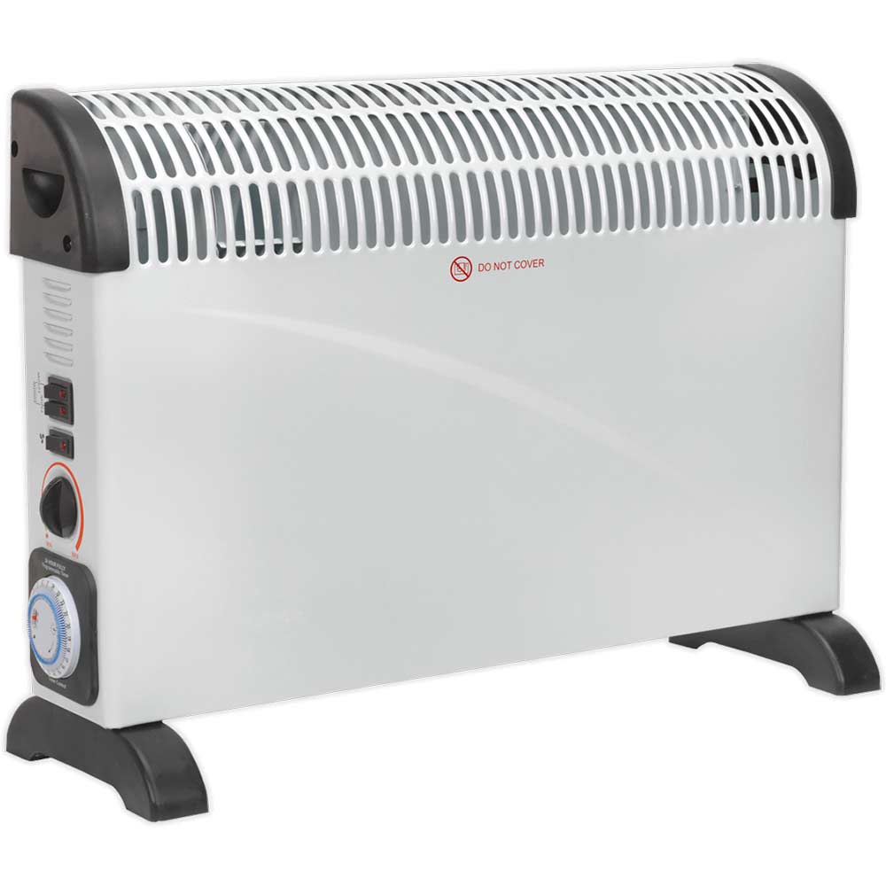 Sealey CD2005TT Electric Turbo Fan Convector Heater with Timer 240v in UK Specification