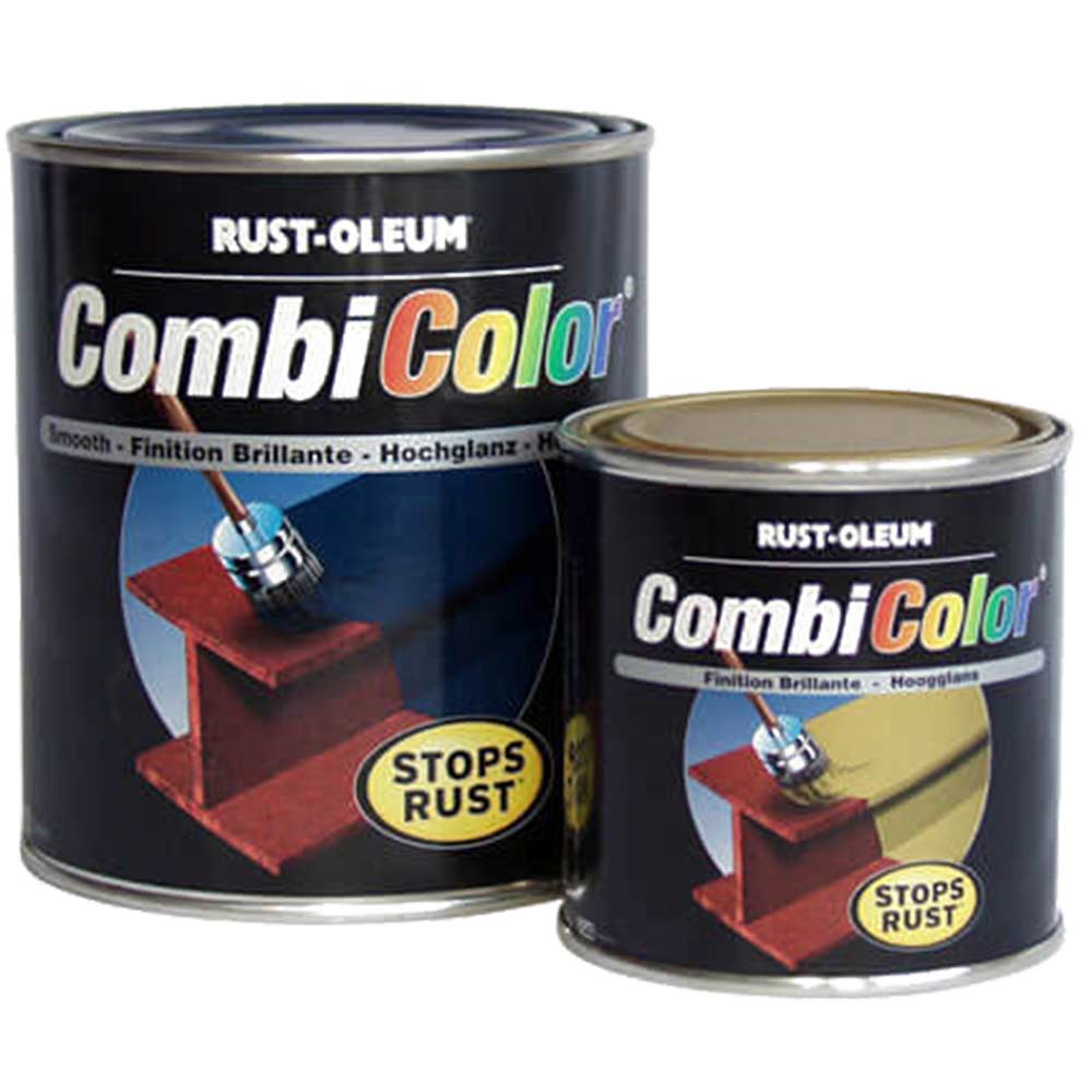 Image of Rust Oleum CombiColor Matt Metal Paint Matt Black 2.5l