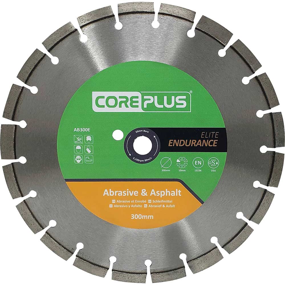 Image of Coreplus Elite Abrasive and Asphalt Diamond Blade 300mm 2.8mm 20mm