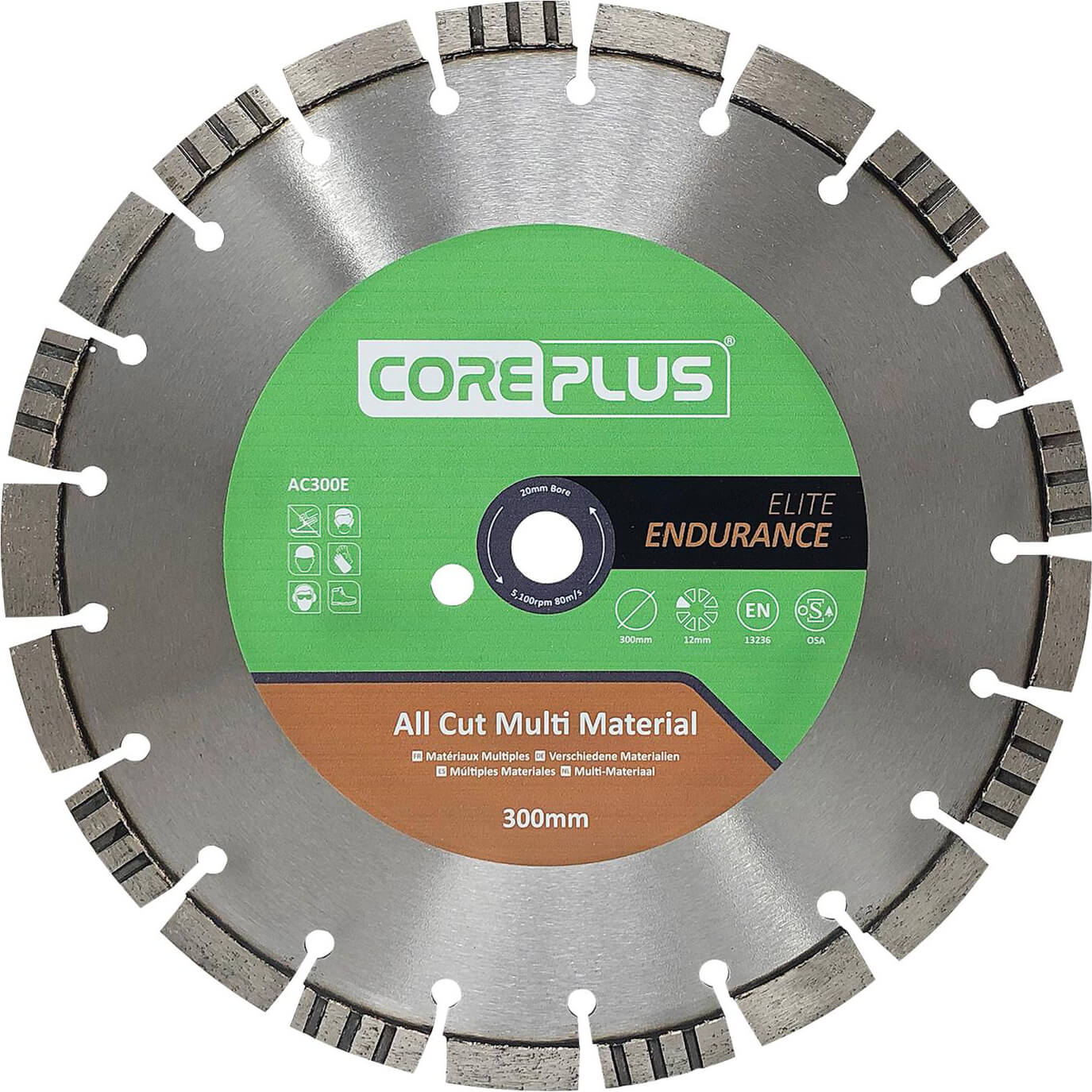 Image of Coreplus Elite All Cut Multi Material Diamond Blade 300mm 2.8mm 20mm