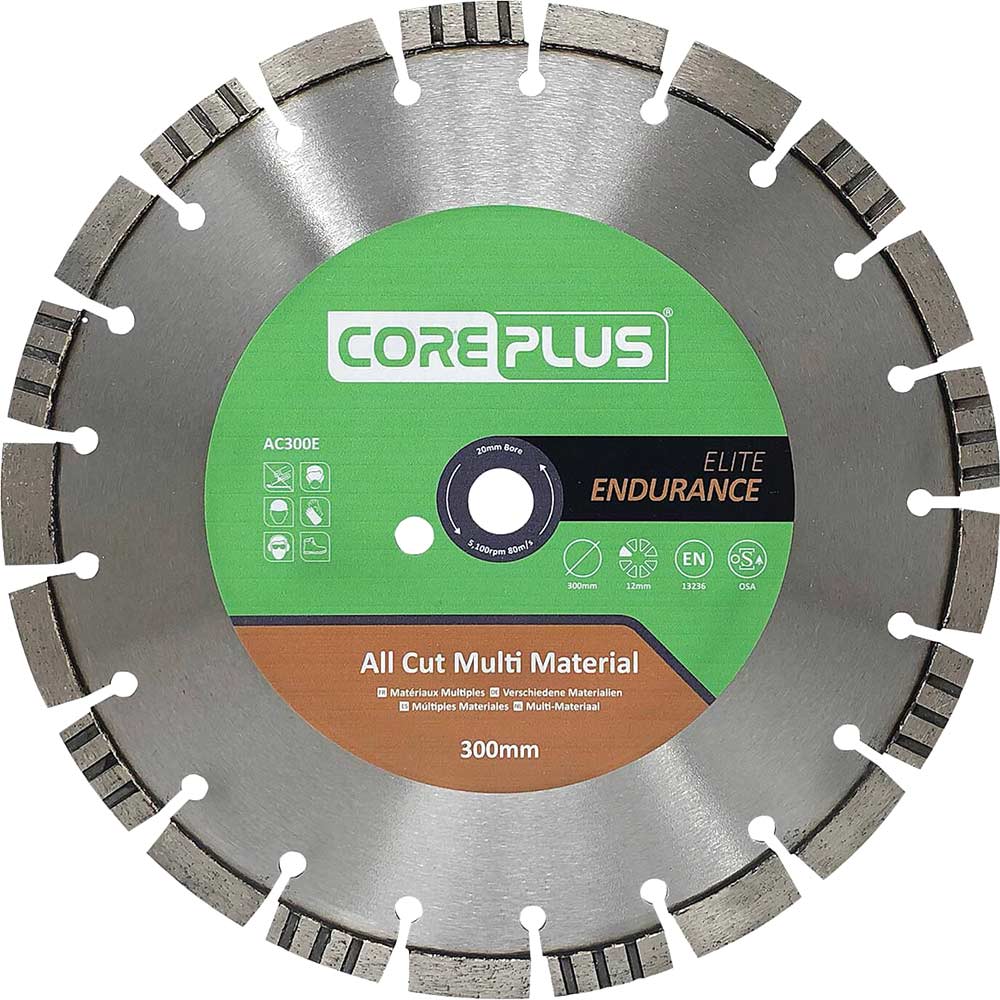 Coreplus Elite All Cut Multi Material Diamond Blade 300mm 2.8mm 20mm