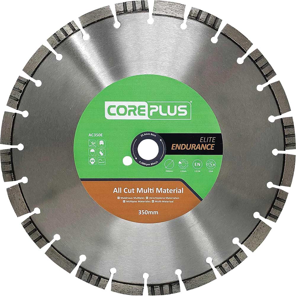 Coreplus Elite All Cut Multi Material Diamond Blade 350mm 3mm 25.4mm